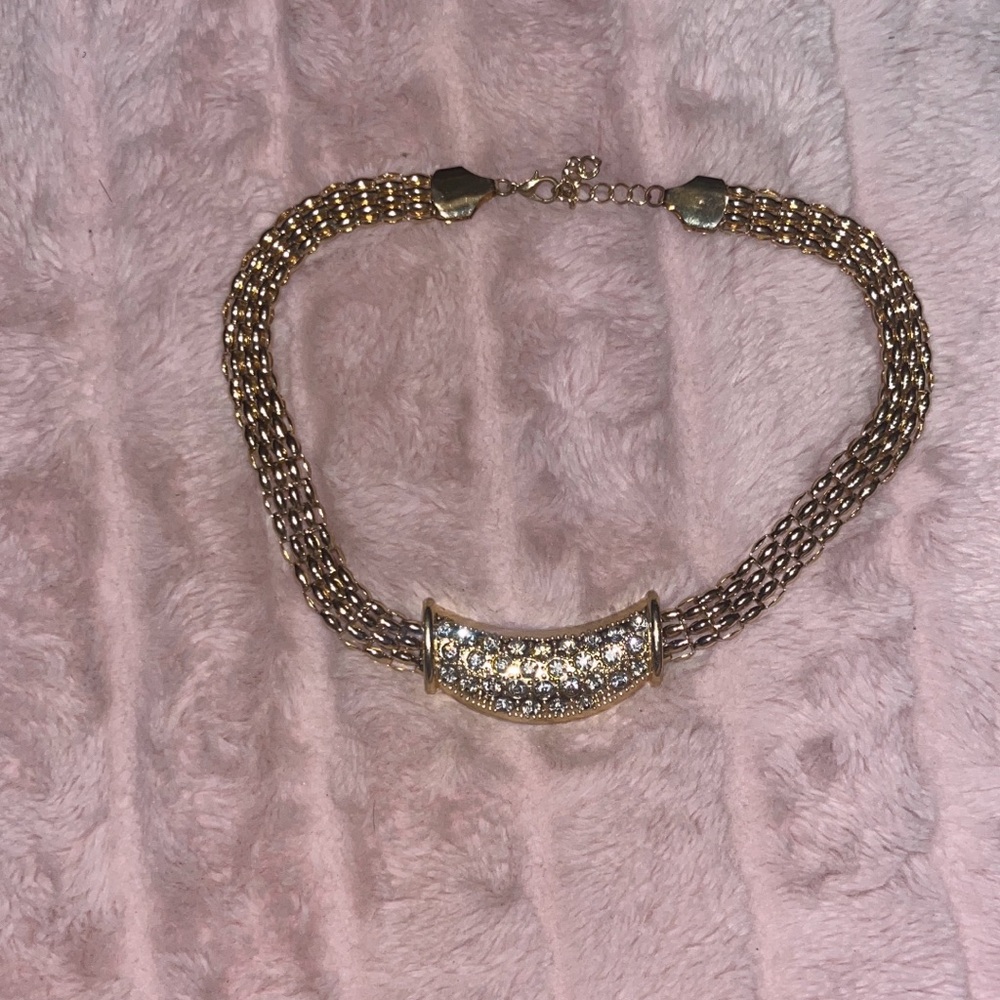 Elegant Gold and Silver Necklace
